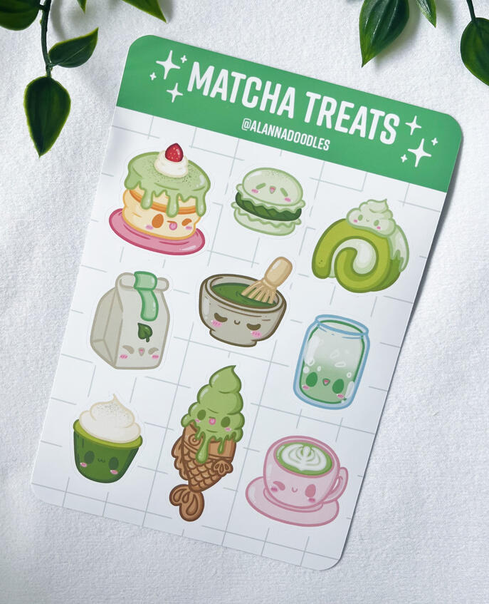 Matcha Treats Sticker Sheet